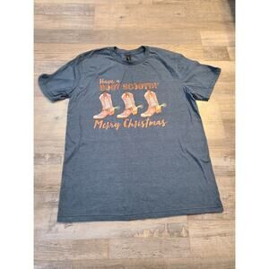 Gildan medium women's "Have a boot scootin Merry Christmas" tee